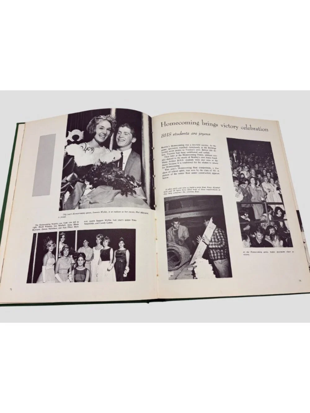 1965 Bentley High School Pioneer Yearbook Livonia Michigan Vintage School Annual